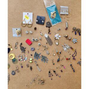 Pierced Earring Lot Upcycle Recycle Wear Repair Parts Ear Wires